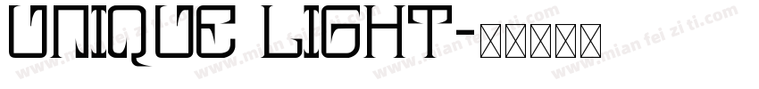 Unique Light字体转换